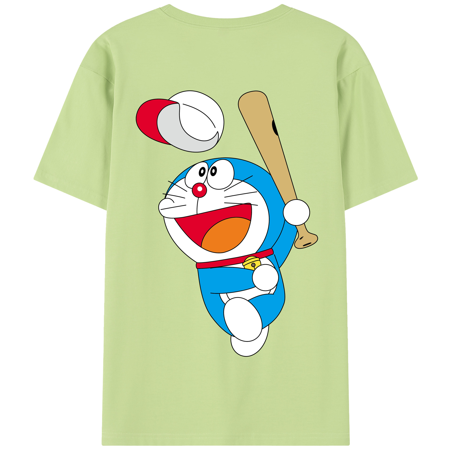 （画像用） ドラえもん Doraemon 綿100％半袖Tシャツ（背面プリント）
